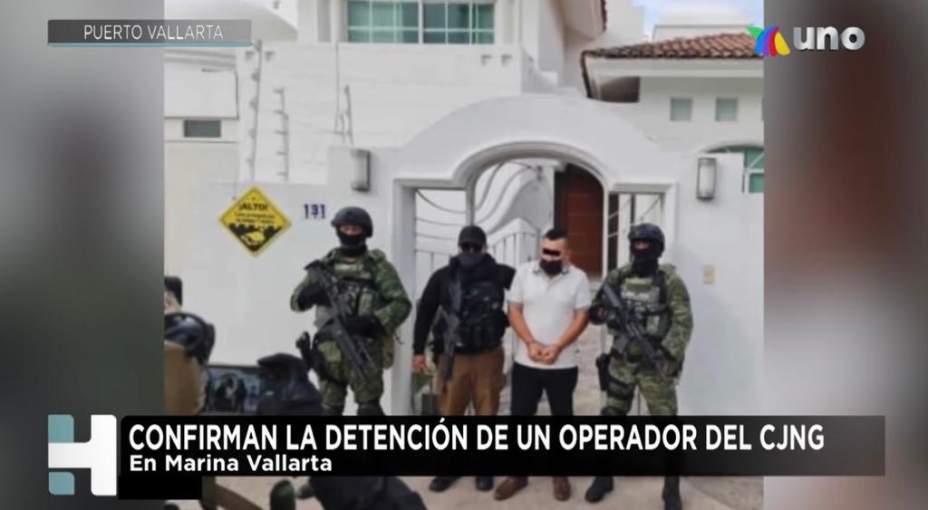 Confirman la detención de un operador del CJNG en Vallarta