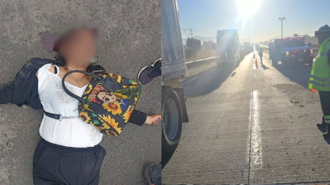 Mujer sufrió un fuerte accidente sobre la carretera federal México–Puebla hoy; así quedó