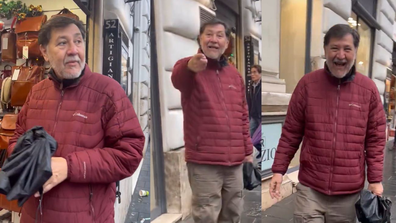Mexicano confronta a Fernández Noroña en Italia y el senador responde violentamente