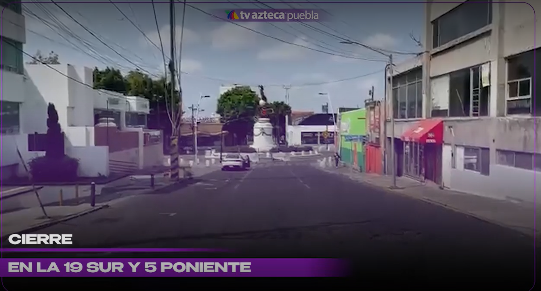 ¡Tome precauciones! Corte a la circulación en la 19 Sur complica el tránsito hacia el sur de Puebla