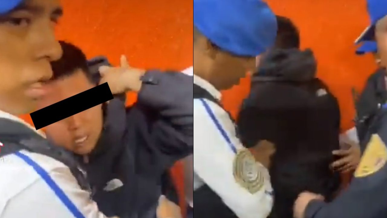 Metro CDMX: Detienen a sujeto vestido de mujer por presunto acoso (VIDEO)