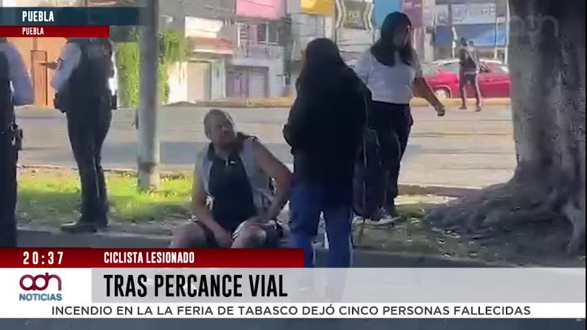 Ciclista resulta lesionado en Diagonal Defensores de la República