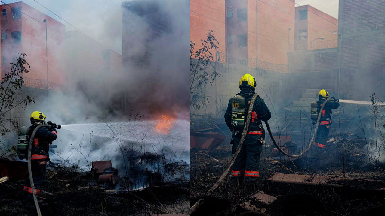 Queman llantas en banqueta de la colonia Cleotilde Torres en Puebla