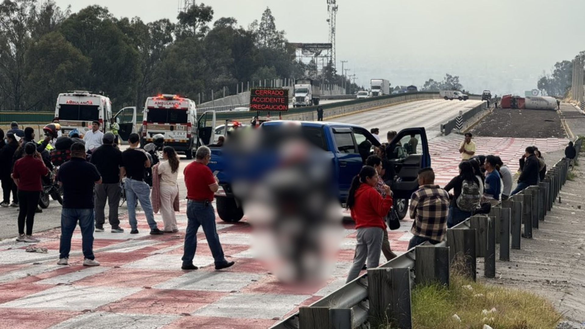 Accidente en la carretera México-Puebla hoy 7 de diciembre