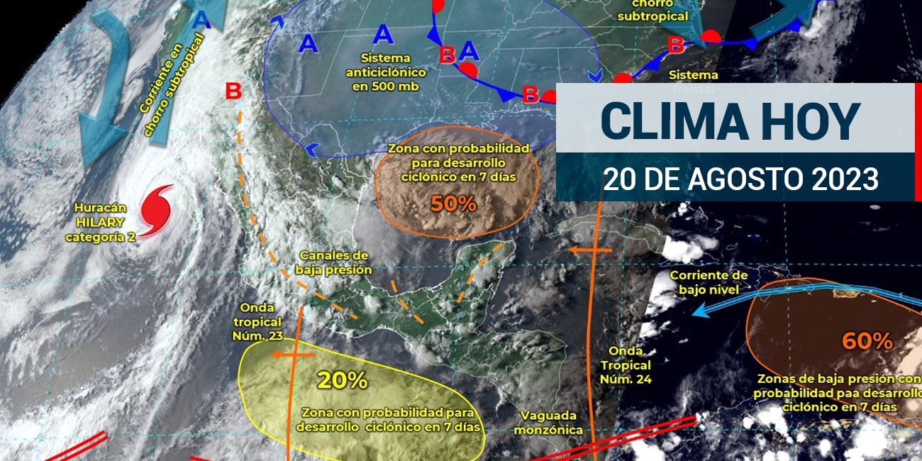 ¿Cómo está el clima en México hoy domingo 20 de agosto? Así va el
