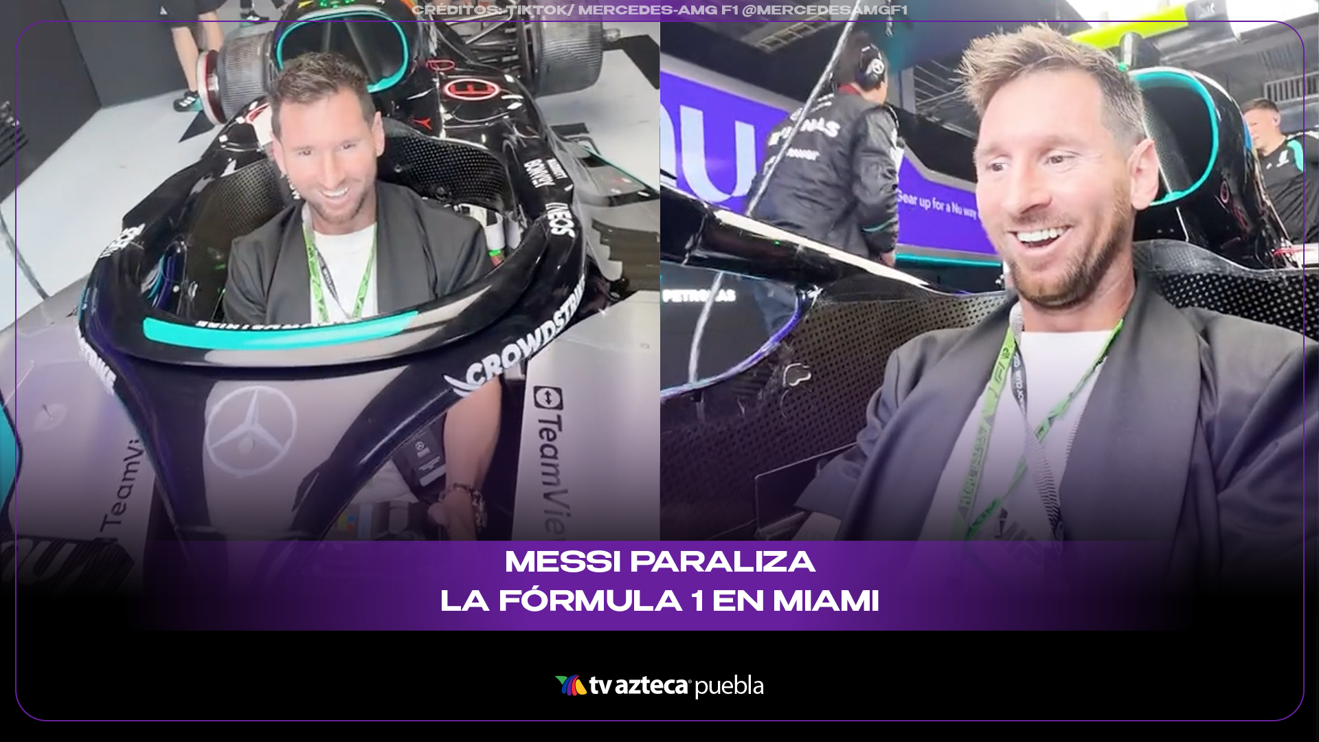 Messi paraliza la Fórmula 1 en Miami y rompe protocolos como invitado especial