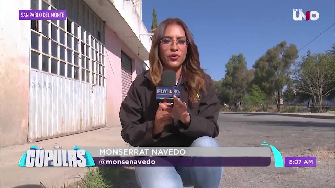 Calle en San Pablo del Monte luce como “campo minado”: vecinos denuncian abandono