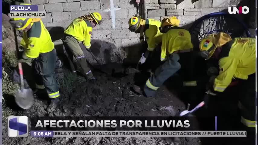 Estas fueron las afectaciones por fuertes lluvias en Tlachichuca