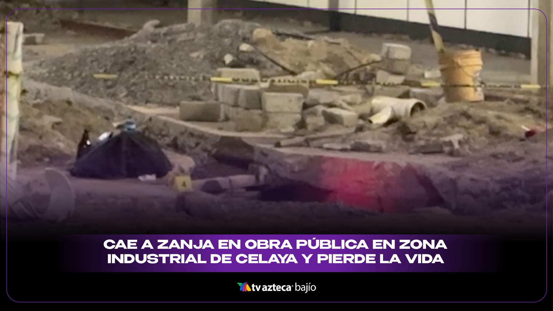 Cae a zanja de obra pública y pierde la vida en plena Zona Industrial ...
