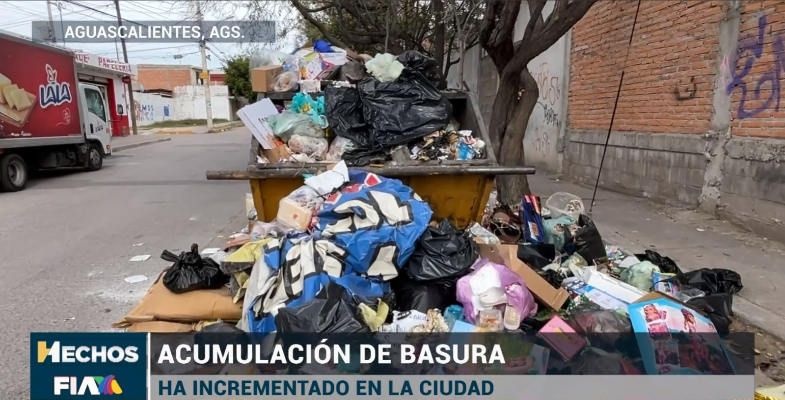 Incrementa la acumulación de basura en contenedores de Aguascalientes