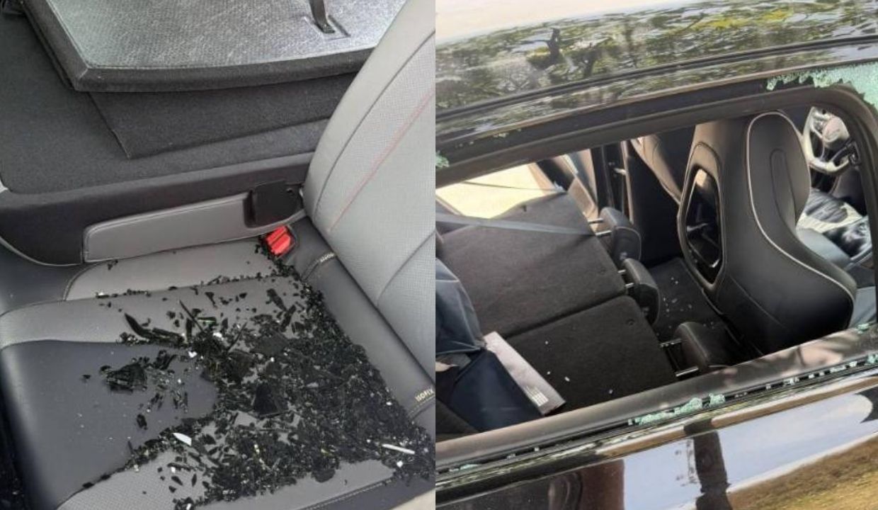 FOTOS: Estudiantes reportan daños y robo a vehículos estacionados en Lomas de Angelópolis