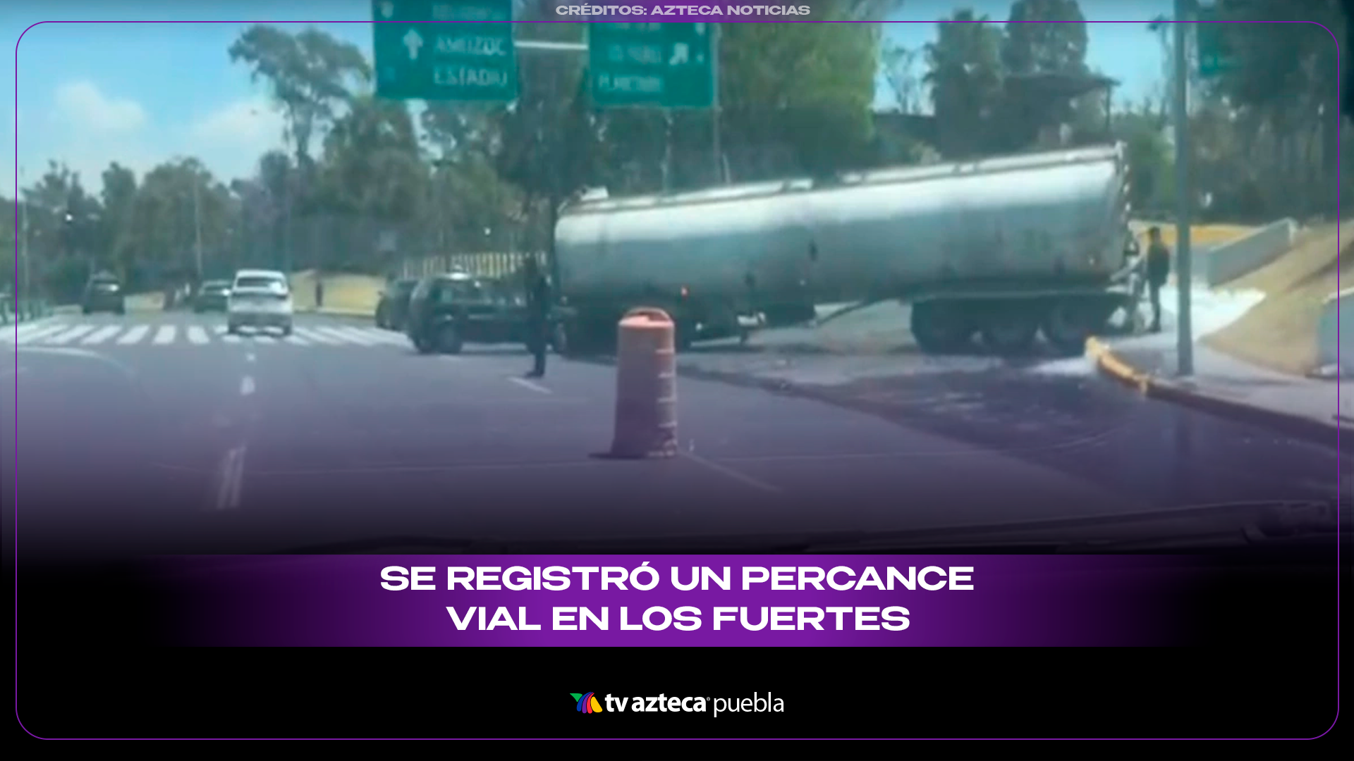 Percance vial en Los Fuertes provoca tráfico y afecta la circulación en Puebla.