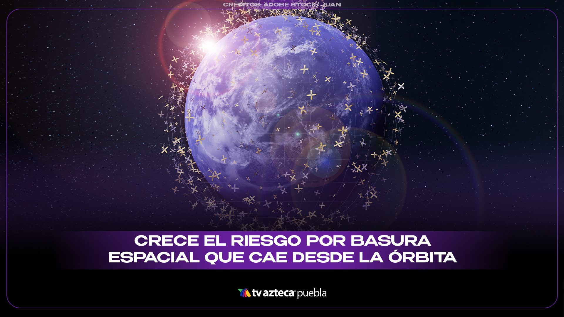 Crece el riesgo por basura espacial que cae desde la órbita