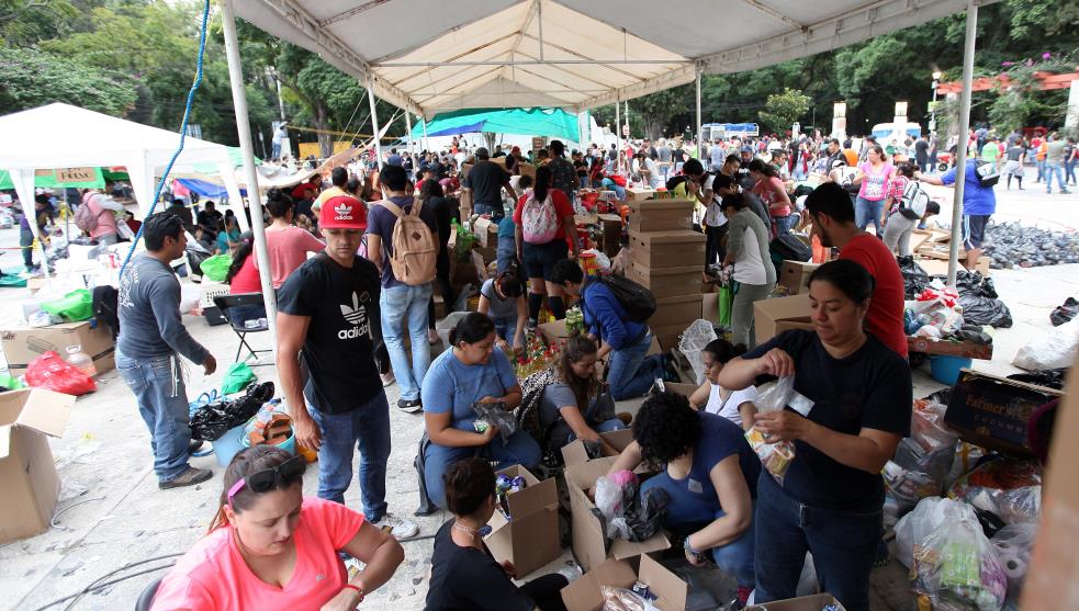 Se instalarán centros de acopio para damnificados por Grace en CDMX