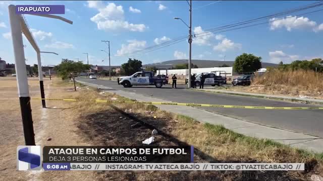Ataque en un campo de futbol en Irapuato deja tres lesionados; esto sabemos
