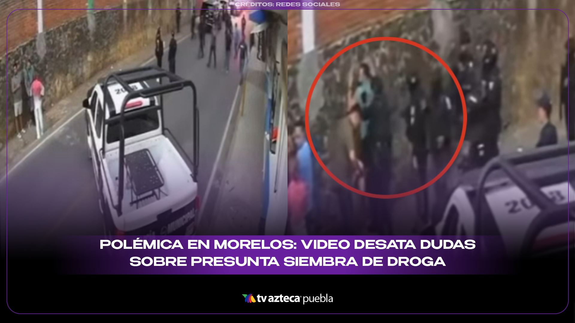 Polémica en Morelos: video desata dudas sobre presunta siembra de droga en detención