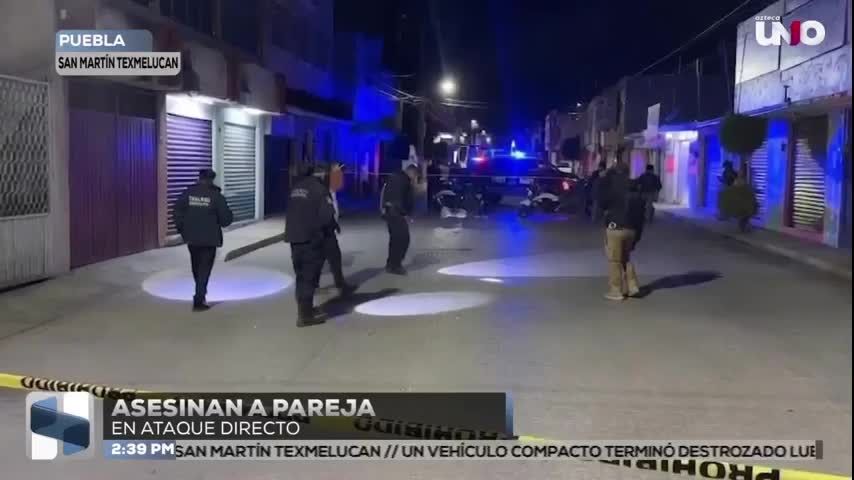 Pareja pierde la vida tras ataque armado en San Martín Texmelucan HOY 20 de abril de 2026
