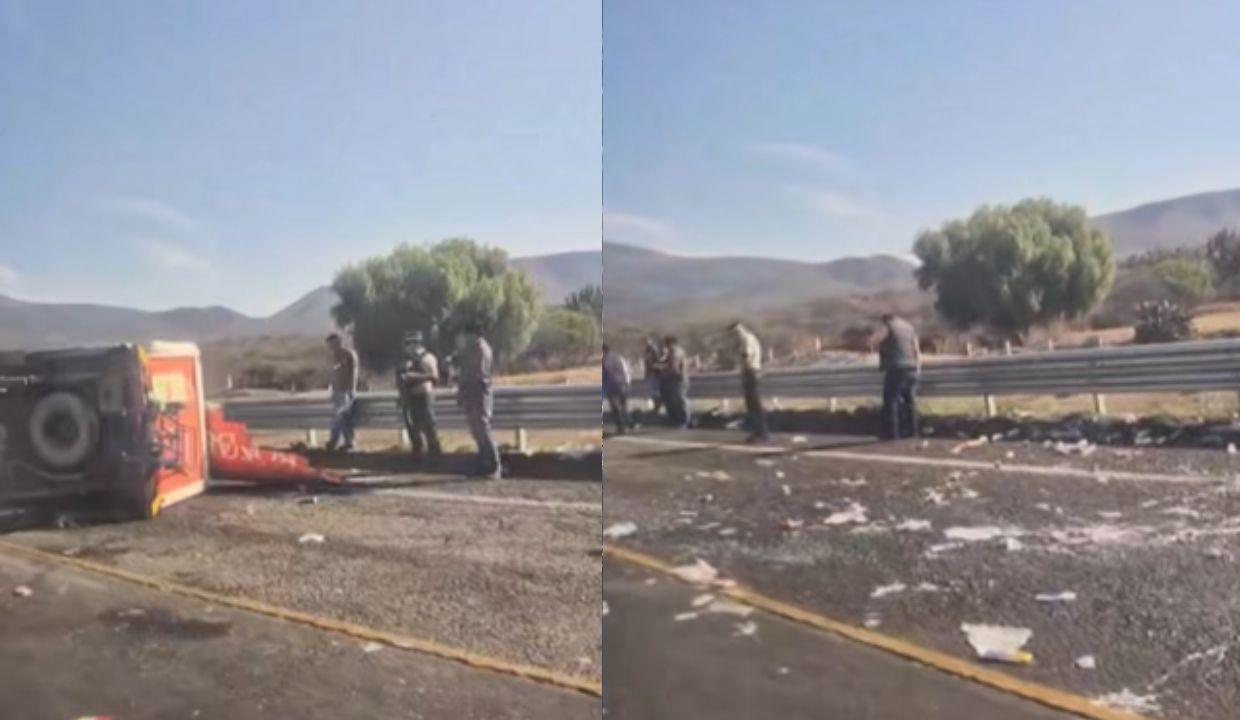 VIDEO: ¡Tome sus precauciones! Se registra choque en la supercarretera Cuacnopalan-Oaxaca HOY