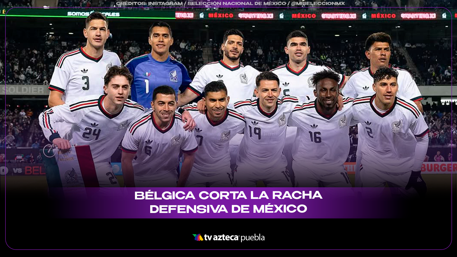 Se rompe la racha del Tri: México vuelve a recibir gol ante Bélgica.