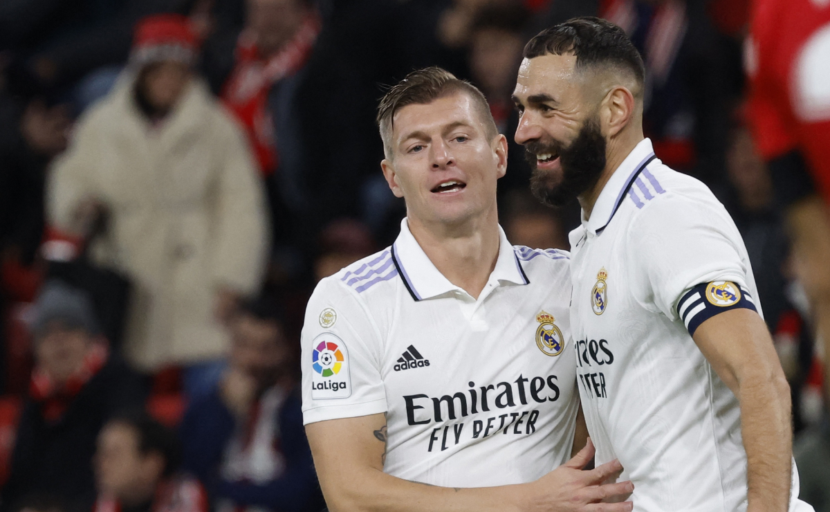 Real Madrid derrota al Athletic con goles de Benzema y Kroos