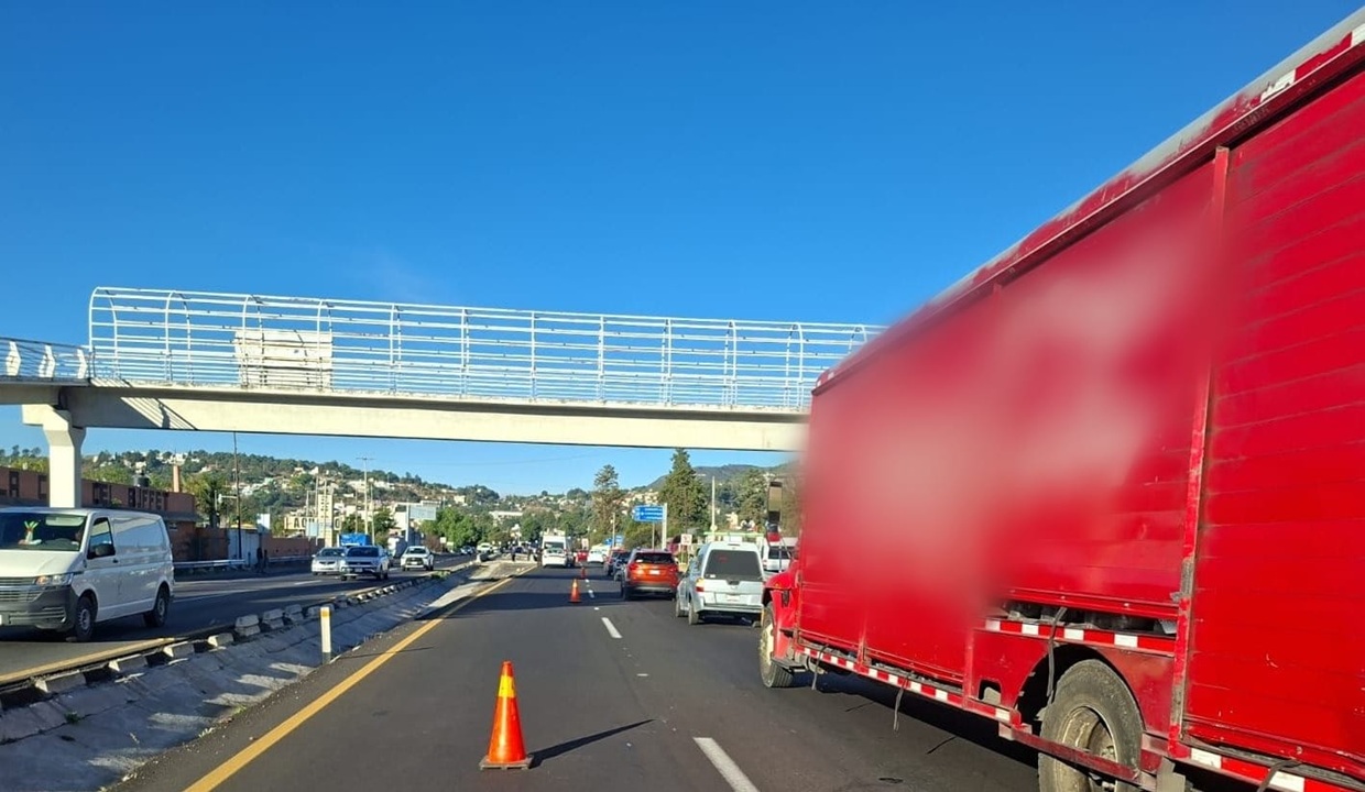 Ocurre accidente en la carretera México-Puebla a la altura de Tlaxcala ...