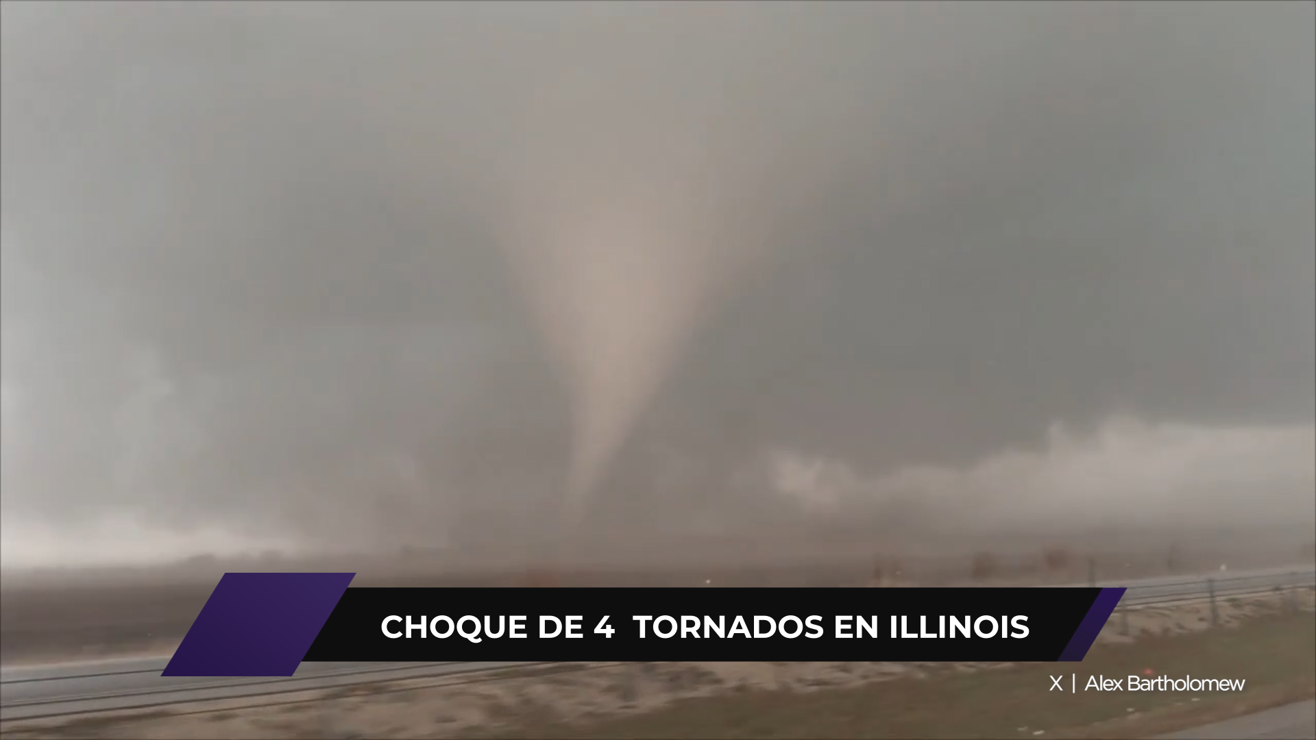 Choque de tornados en Illinois deja daños y videos impactantes