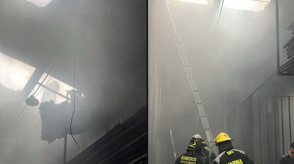 Incendio en bodega de la colonia Morelos se extiende a planta alta