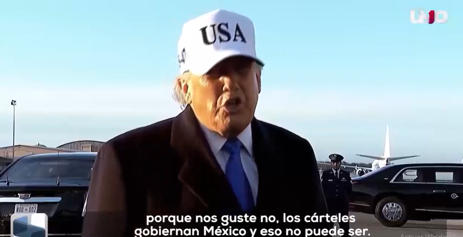 El presidente de Estados Unidos, Donald Trump, lanzó duros señalamientos contra México
