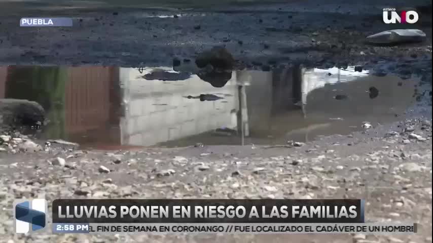 Lluvias en Puebla dejan afectaciones en viviendas