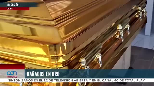 Ataúdes bañados de oro llegan a México; así se vieron en el funeral de El Mencho