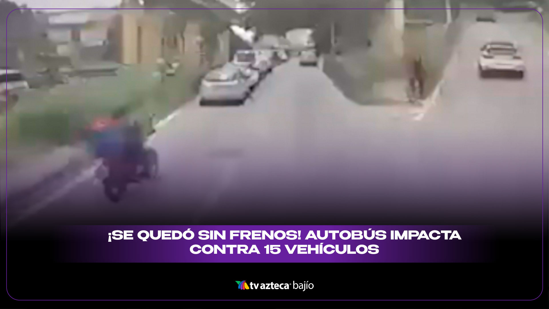 Autobús de pasajeros se queda sin frenos y se impacta contra 15 ...
