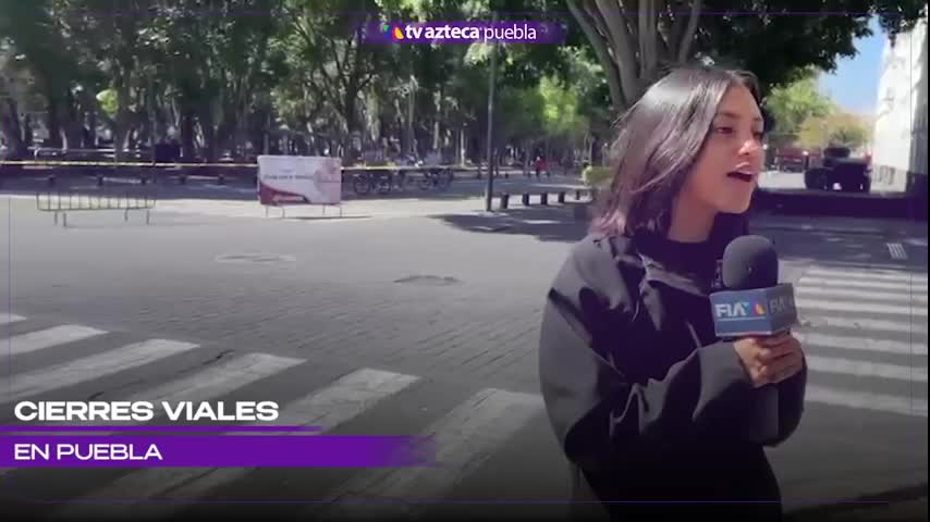 Cierre vial afecta la circulación en el centro de Puebla hoy domingo: Zonas afectadas