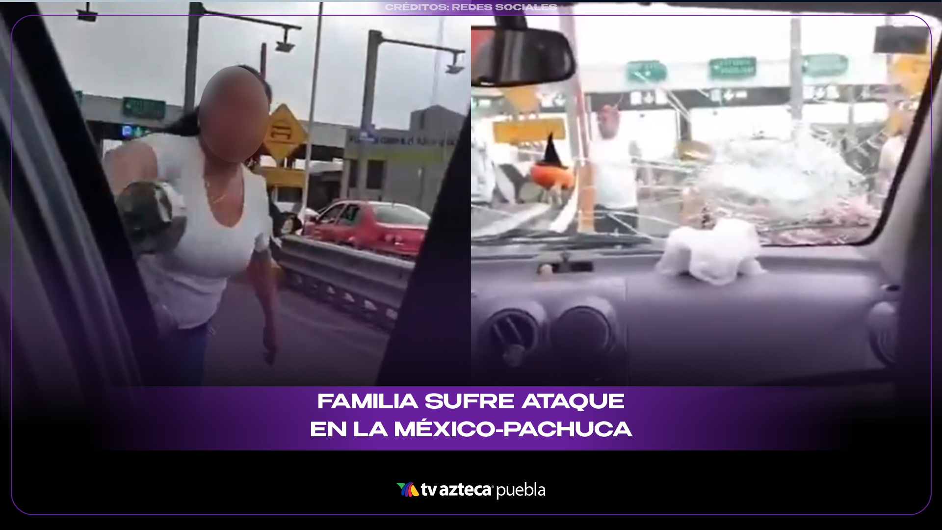 Pleito vial en la México-Pachuca termina con familia atacada frente a sus hijos