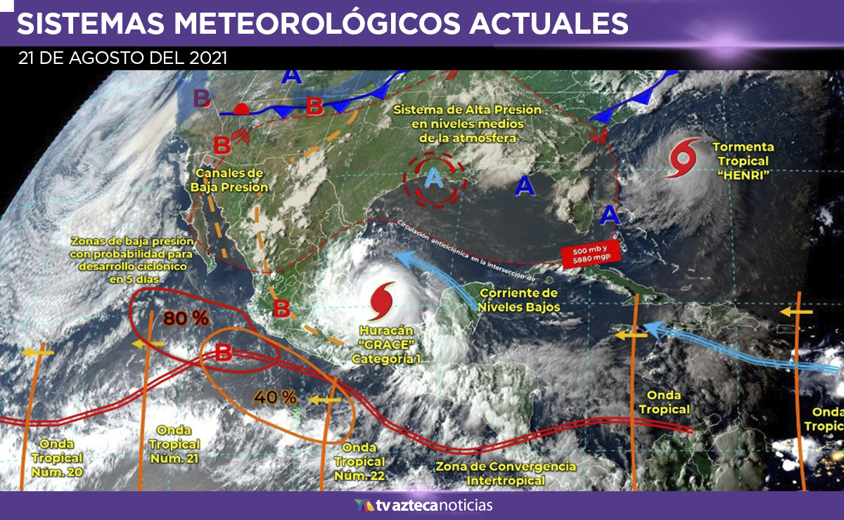 Clima México 21 de agosto: lluvias torrenciales por "Grace" - Vimarsana News