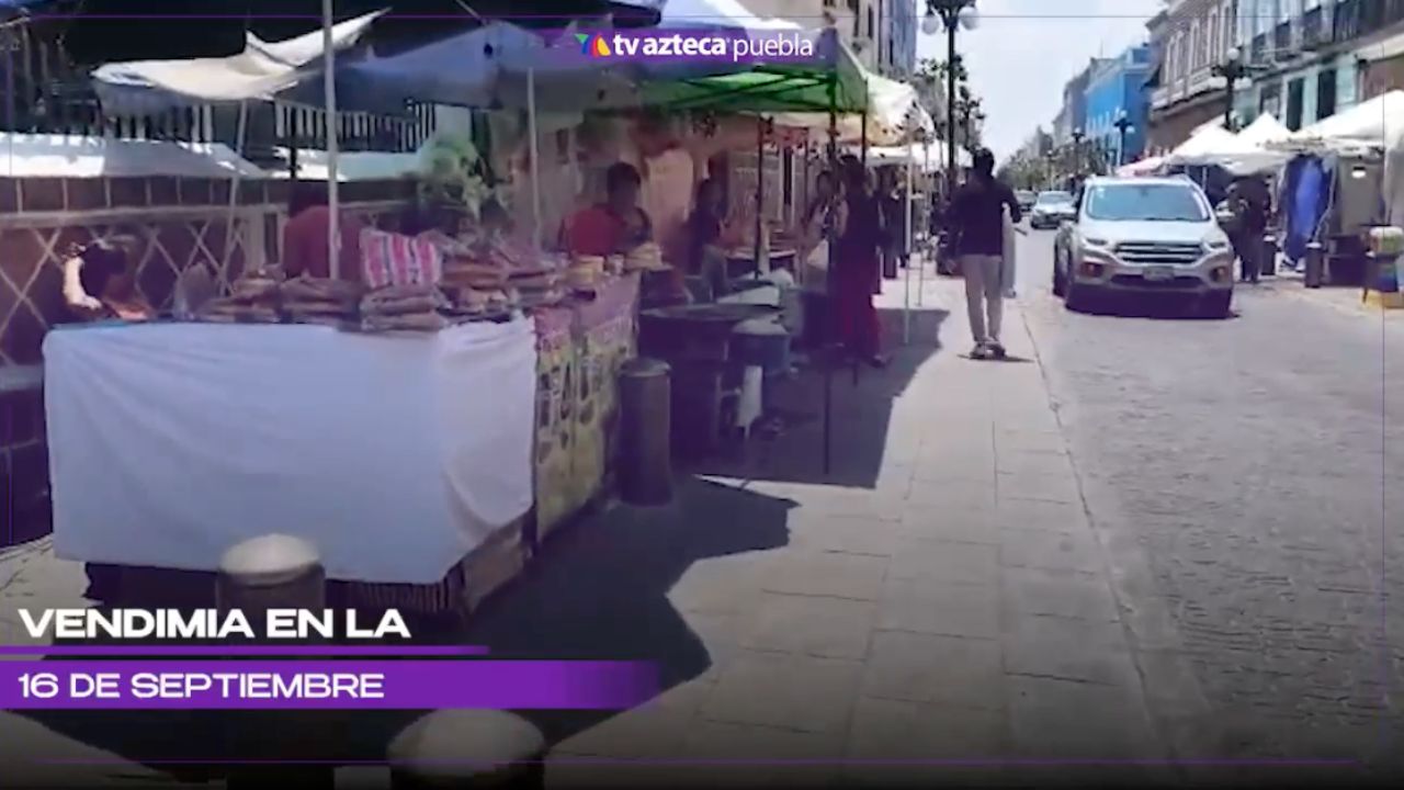 Así luce la vendimia en las calles del Centro Histórico de Puebla este Sábado de Gloria
