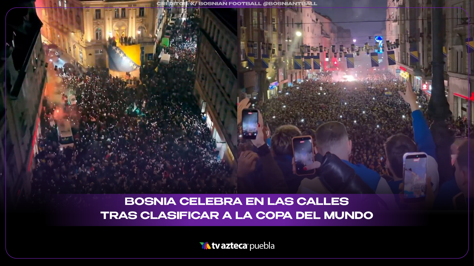 Bosnia celebra en las calles tras clasificar a la Copa del Mundo