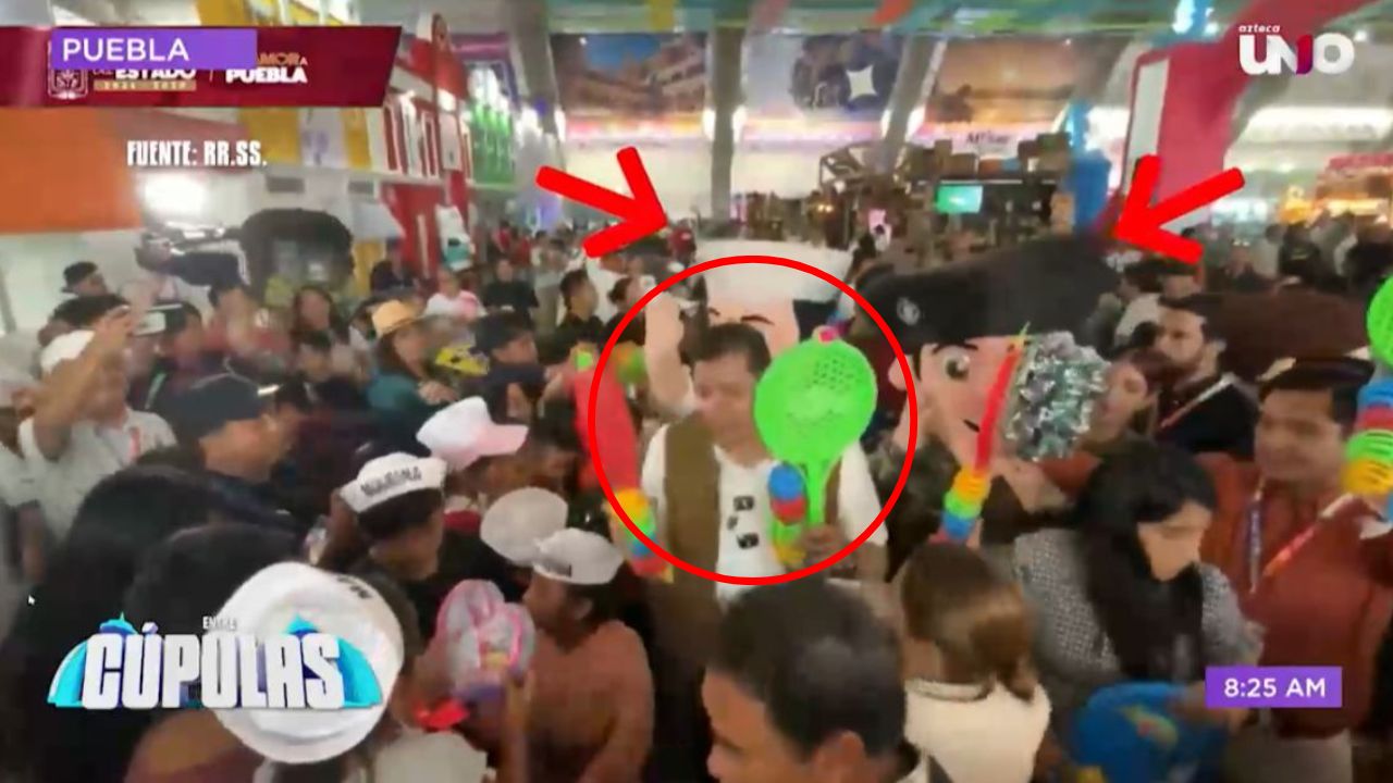 Sátira Cupulosa ¡A fuerza NI EL ZAPATO! Ahora el gober caprichoso la hizo de “Santa Claus” con tal de que lo quieran en la Feria de Puebla