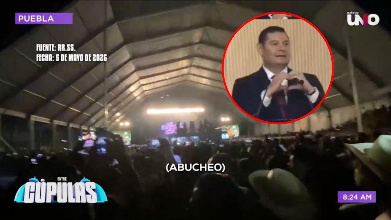 Sátira Cupulosa: Una vez más, con ABUCHEOS, público expresa su REPUDIO a Alejandro Armenta en la Feria de Puebla