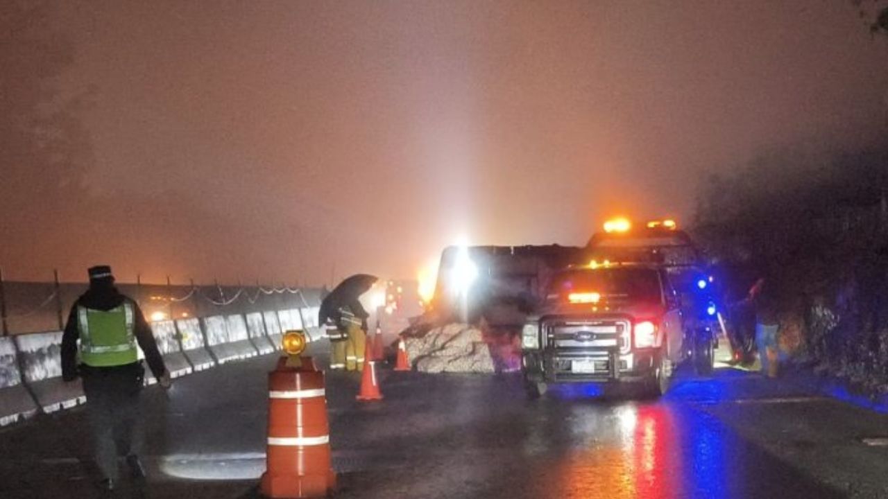 Volcadura provoca cierre en la autopista México-Tuxpan hoy 30 de ...