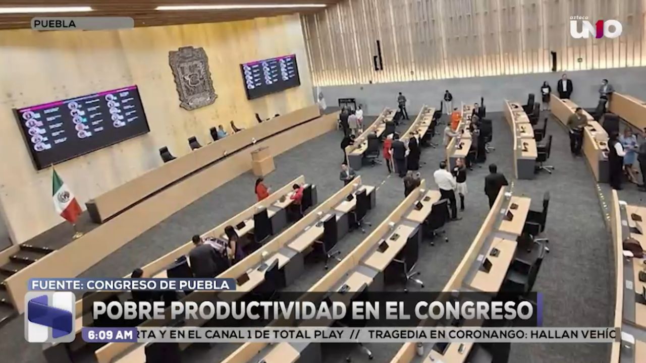 ¡BAJA PRODUCTIVIDAD en el Congreso! Morena y aliados controlan el 83% del Congreso de Puebla… pero mantienen congeladas 1413 iniciativas