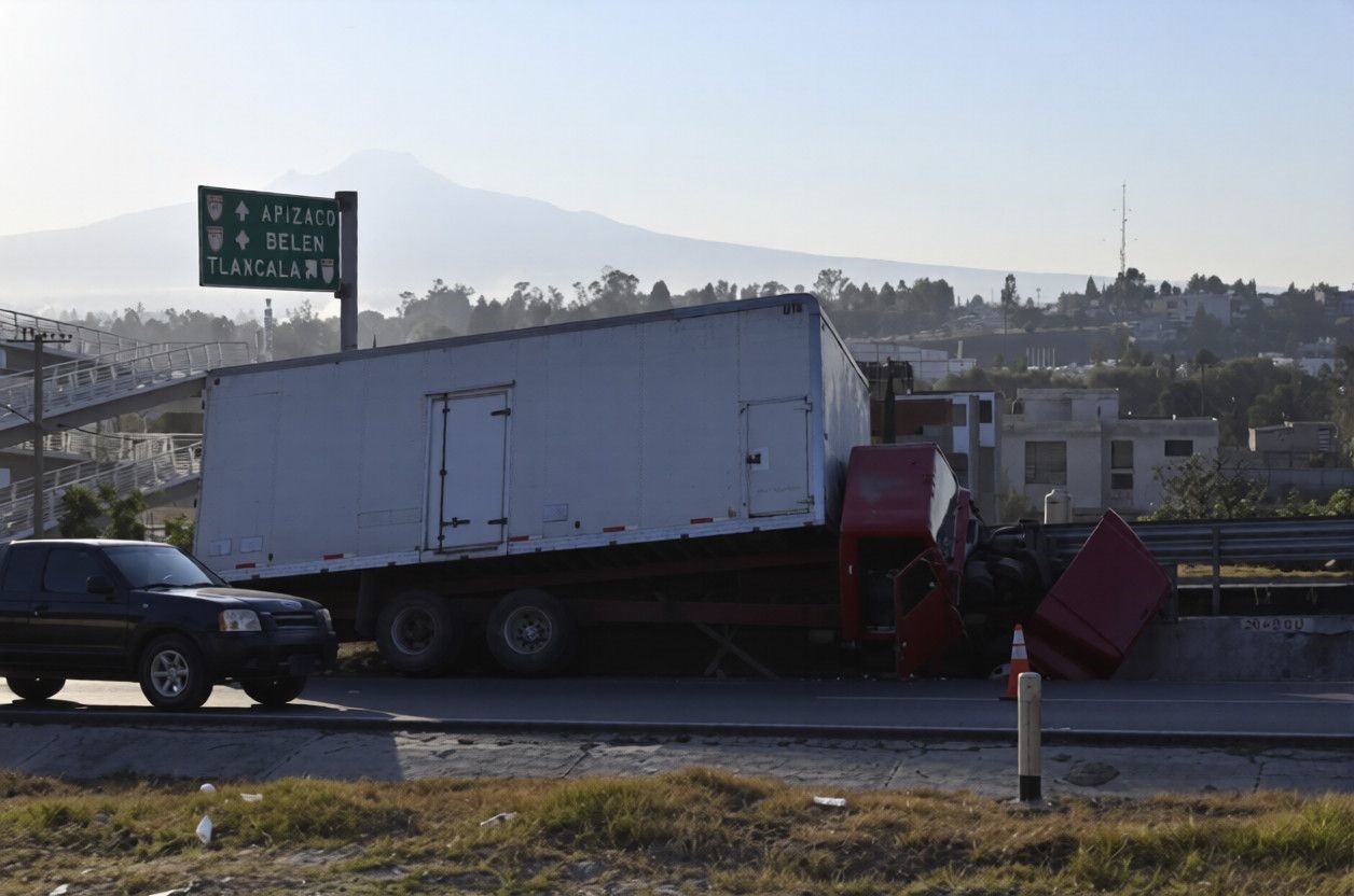 Accidente en la autopista Apizaco-Tlaxcala hoy jueves 12 de febrero de 2026
