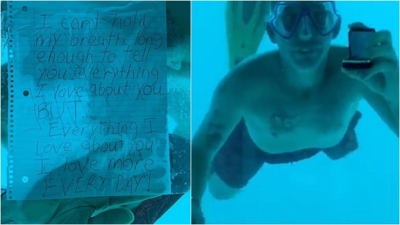 VIDEO: Joven pide matrimonio bajo el agua y muere ahogado antes de salir