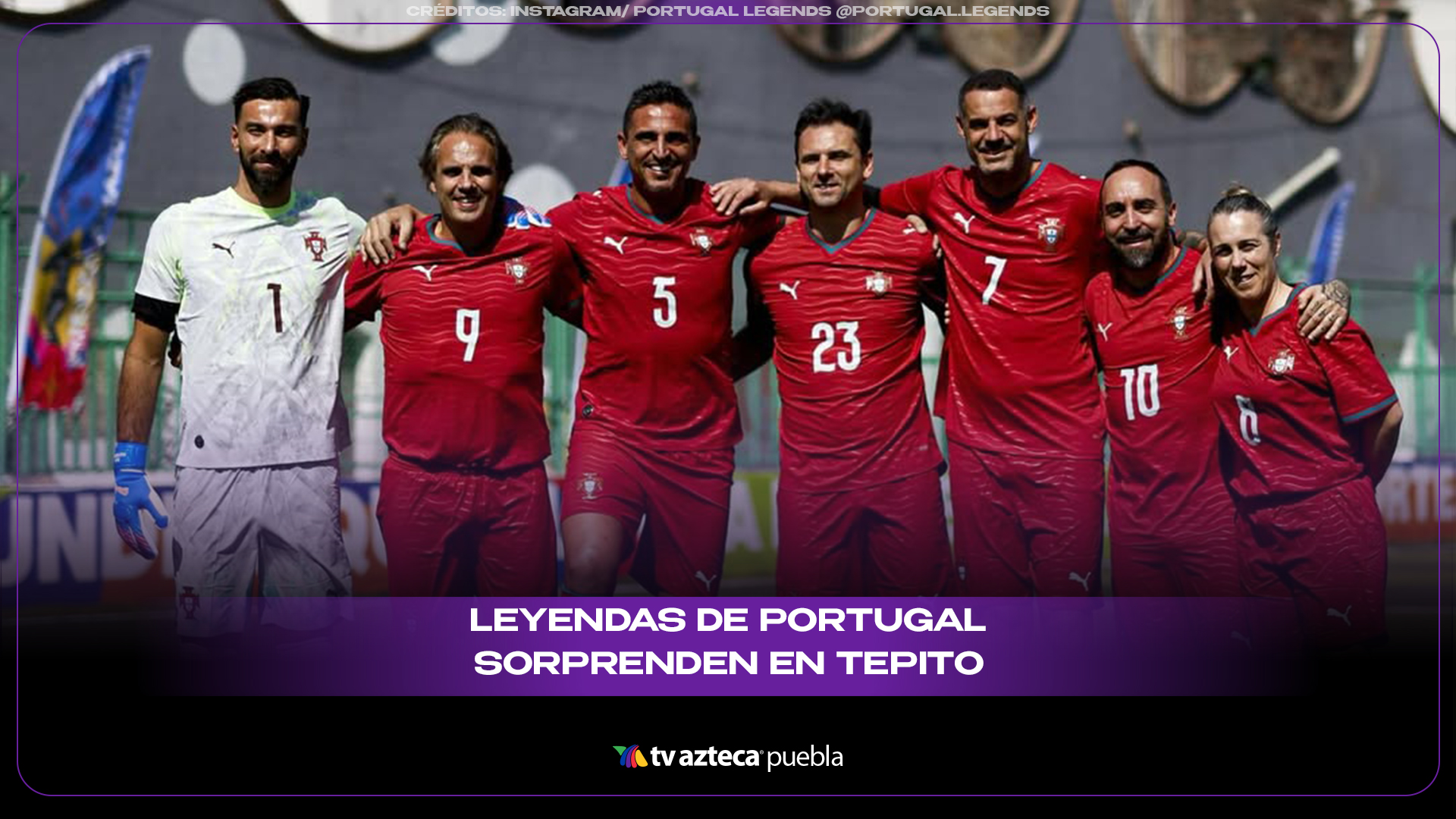 Leyendas de Portugal sorprenden en Tepito al jugar una cascarita con aficionados