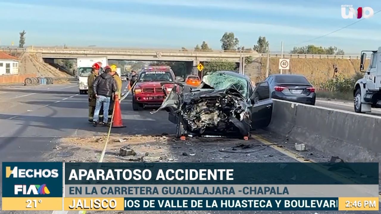 Accidente vial deja dos lesionados de gravedad en carretera Guadalajara ...