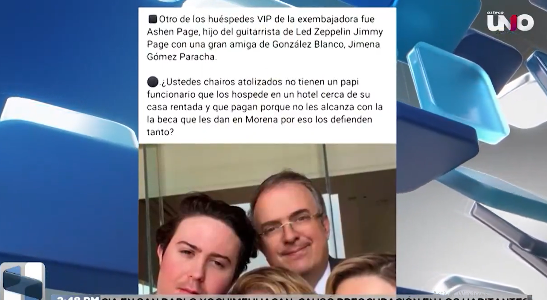 Marcelo Patrick Ebrard, hijo del actual secretario de Economía, ha sido señalado por haber permanecido durante seis meses en la Embajada de México en Londres con todas las facilidades, incluido servicio personal.