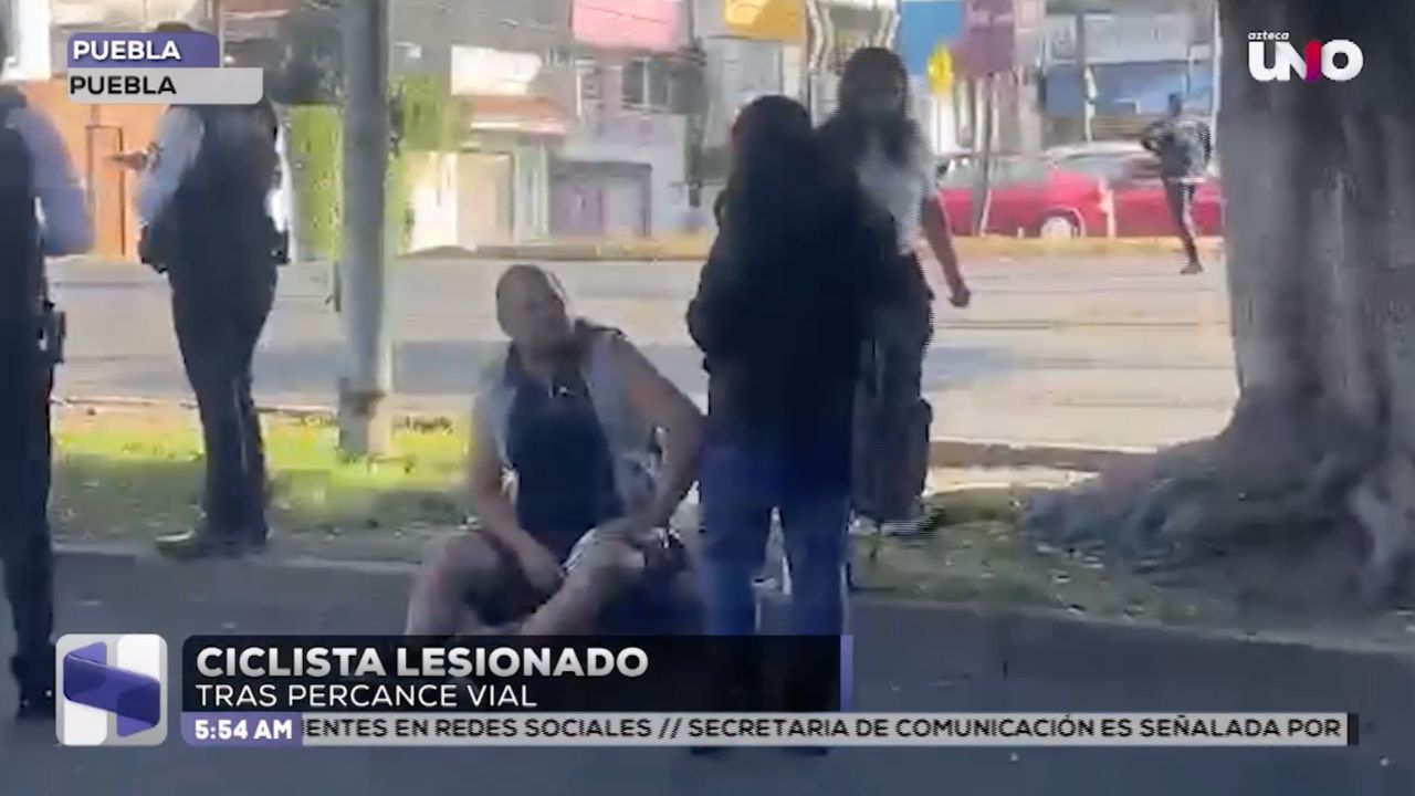 Ciclista resulta lesionado tras percance vial en la diagonal Defensores