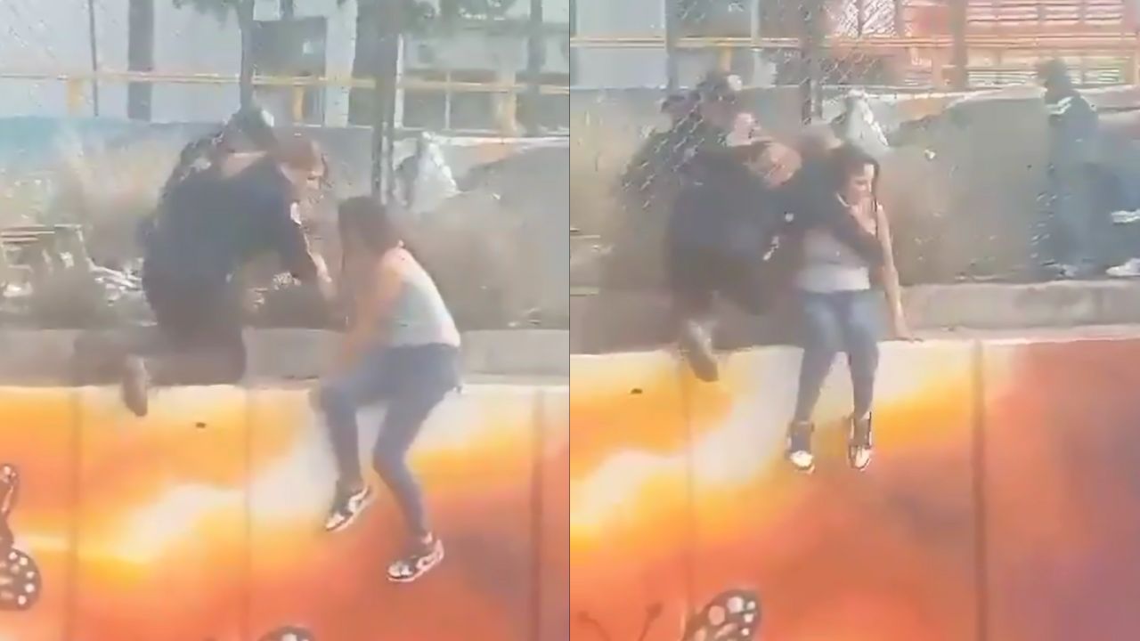 VIDEO Policía evita que joven se lance de puente en la CDMX