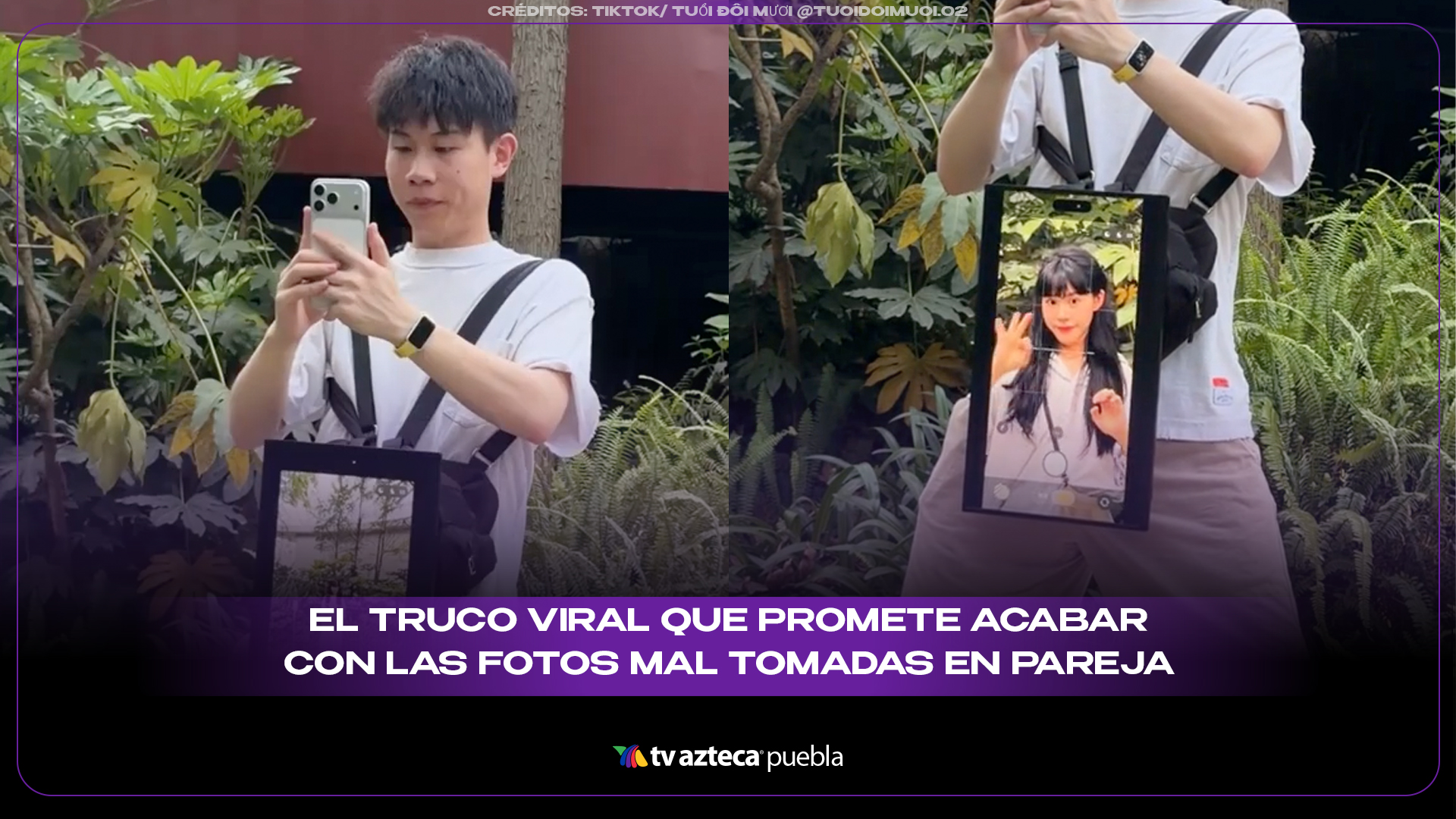 El truco viral que promete acabar con las fotos mal tomadas en pareja
