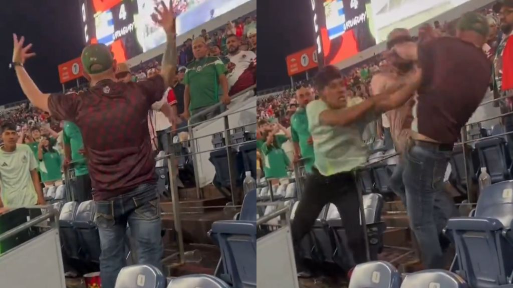 Video Pelea En México Vs Uruguay Aficionados Se Golpearon En Las Gradas