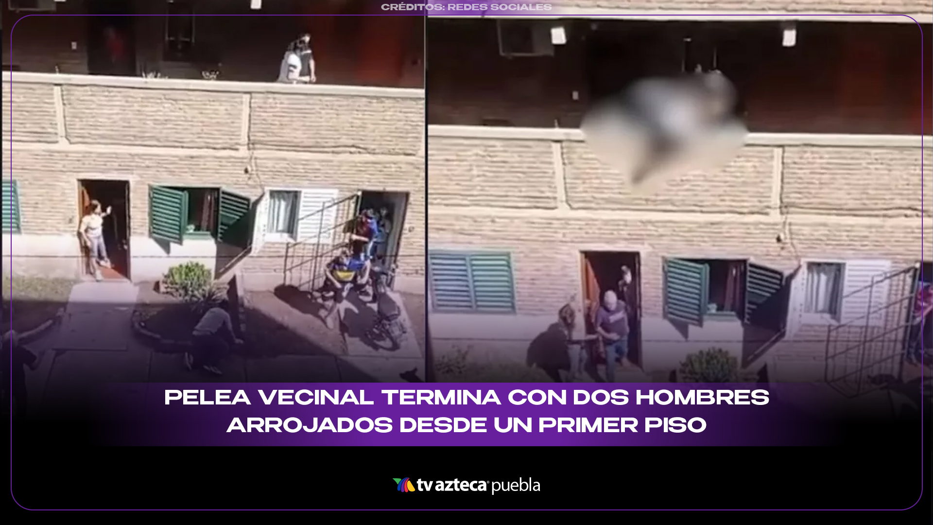 Pelea vecinal en Argentina termina con dos hombres arrojados desde un primer piso